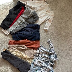 Mixed Baby/Toddler Clothing Lot - Neutral & Navy Pieces